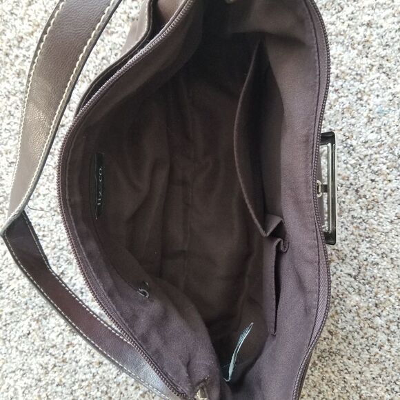 💲💲= Bundle 3/$15..Liz & Co. Brown small handbag - Picture 5 of 6
